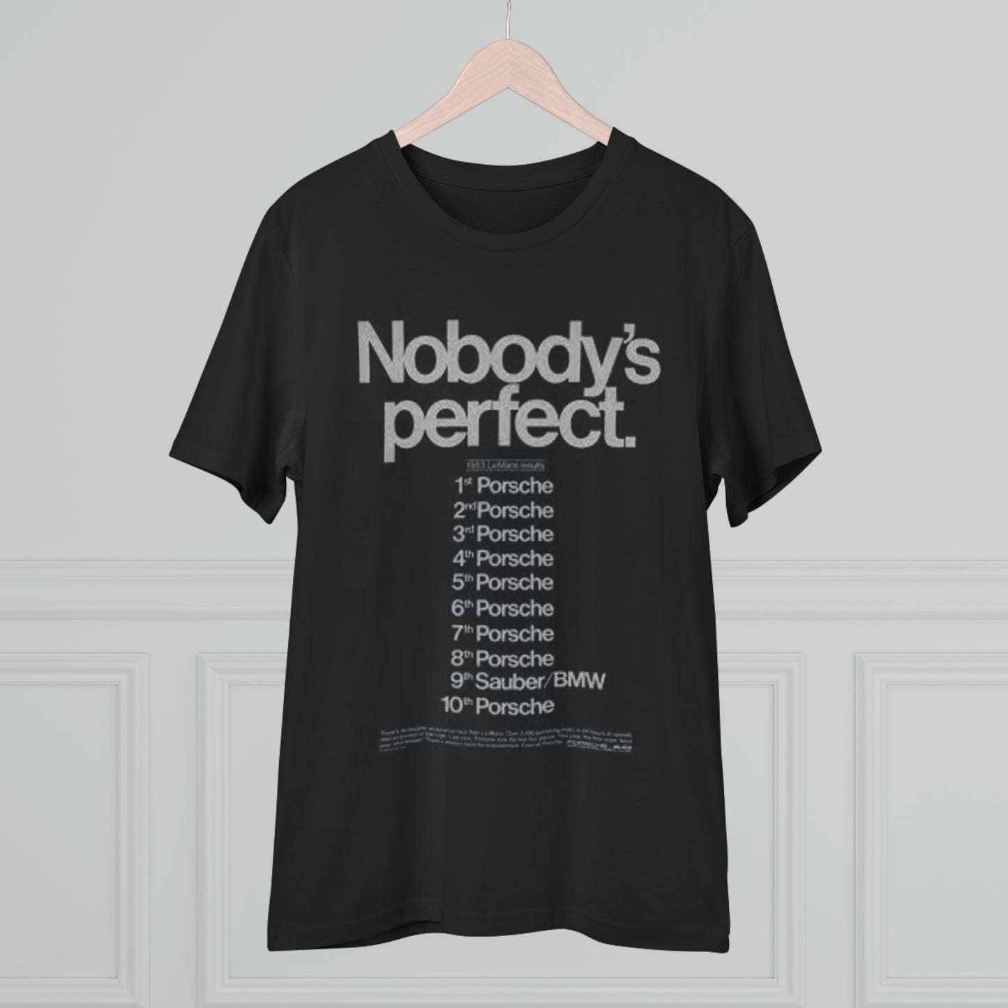 Nobody Perfect Black T-shirt - Unisex