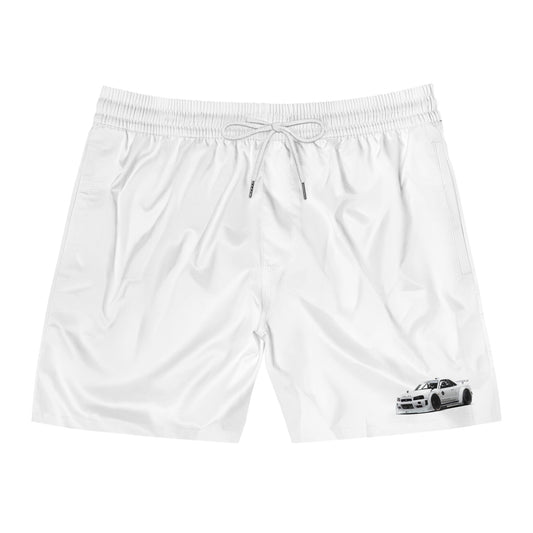 Nissan Skyline Men's Mid-Length Swim Shorts (AOP)